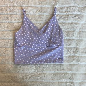 Here is a cute flower purple top from Hollister!
